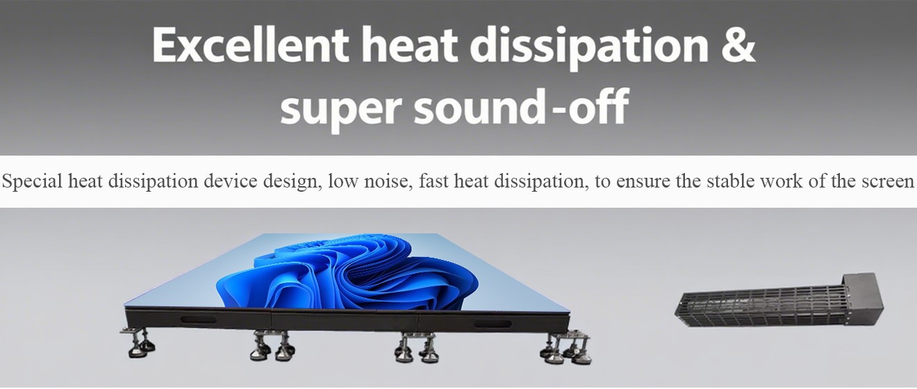 heat dissipation of P29 Stage LED Screen Floor Tiles